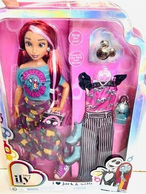 Disney ILY 4Ever Jack & Sally Fashion Doll New Damaged Box 2024